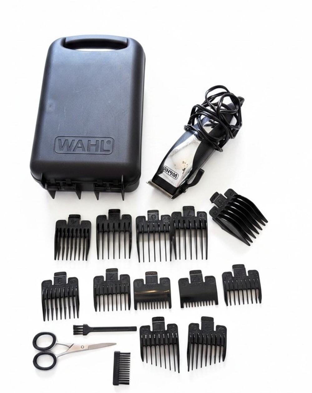 Wahl Professional Hair Clipper Model CMA Heavy Corded Trimmer 16 Pc Set + Case